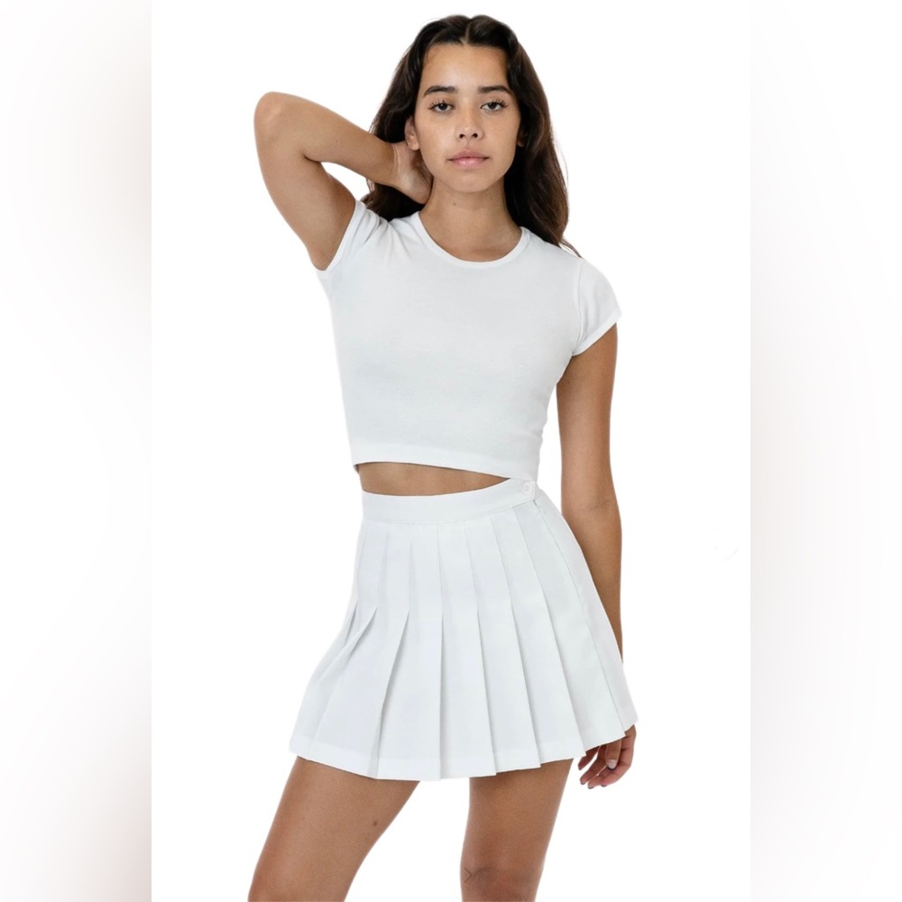 Los Angeles Apparel white tennis skirt size 2XL.